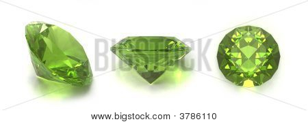 페리도트 또는 Chysolite 보석
