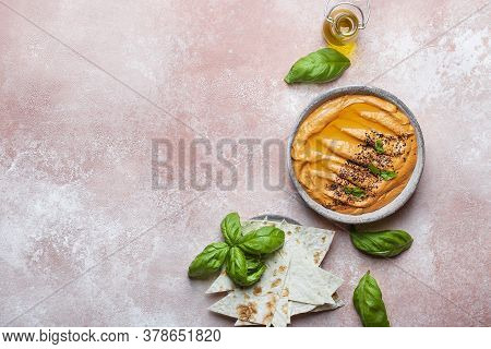 Muhammara Traditional Arabian Appetizer Baked Bell Pepper And Walnuts