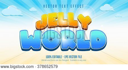 Jelly World Text, Game Style Editable Text Effect