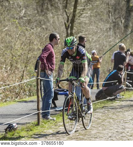 Wallers,france - April 12,2015: The British Cyclist,daniel Mclay Of Team Bretagne-seche Environnemen