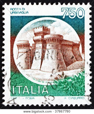Postage stamp Italy 1990 Castle Rocca di Urbisaglia
