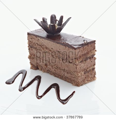 Torta al cioccolato cibo dolce