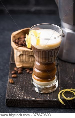 Canarian Laired Barraquito Coffee, Trendy Summer Drink