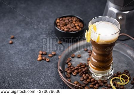 Canarian Laired Barraquito Coffee, Trendy Summer Drink