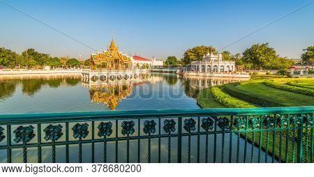 Royal Summer Palace Or Bang Pa-in On A Lake Near Bangkok, Ayutthaya Province, Thailand