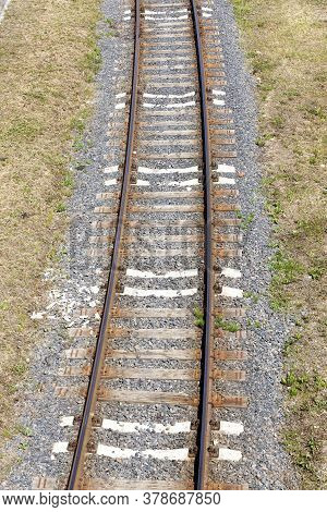 The Railway Goes On The Ground And Is Built Of High-quality Metal Alloy Rails, Sleepers Make For Str