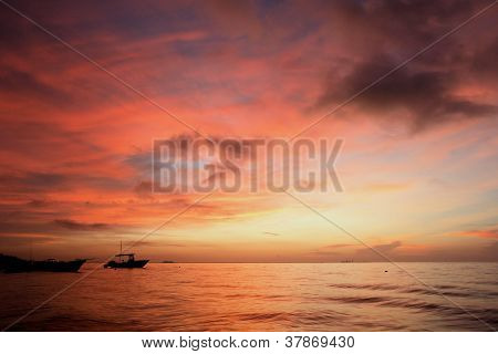 Beautiful Sunset in Yucatan