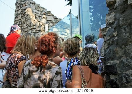 Menschen im zoo