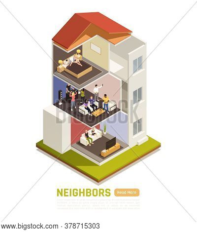 Common Neighbor Disputes Isometric Composition With Flat Dwellers Suffering From Loud Music Party No