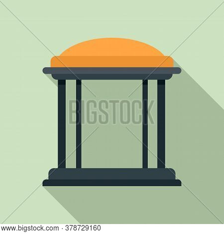 Arch Gazebo Icon. Flat Illustration Of Arch Gazebo Vector Icon For Web Design