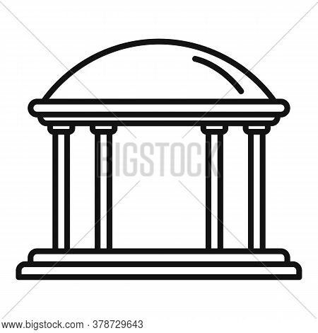 Gazebo Icon. Outline Gazebo Vector Icon For Web Design Isolated On White Background