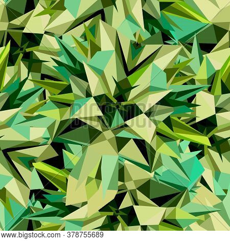 Abstract Geometric Asymmetric Triangle Seamless Pattern. Vector Background
