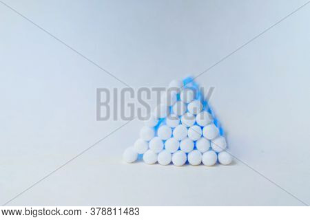 Ear Sticks With Blue Plastic On A White Background. Personal Hygiene And Self-care. Cosmetology And 