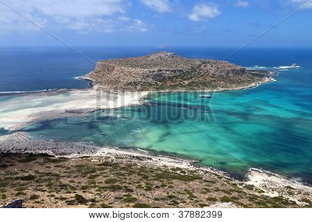 Balos bay på Kreta i Grækenland