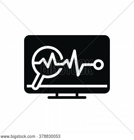 Black Solid Icon For System-monitoring System Monitoring Automatice Upgrade Analyses Check Programmi