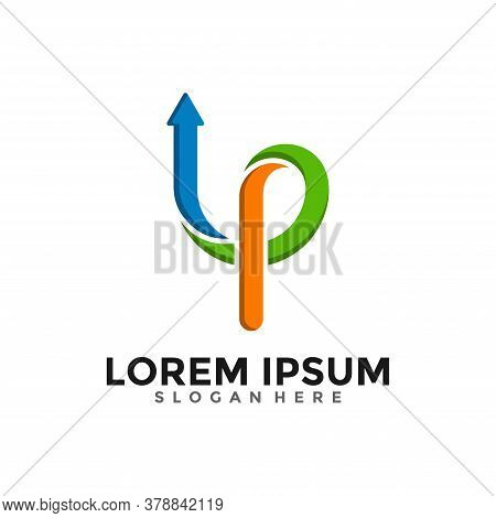Up Logo Template Design Concept. Letter U And P Logo Vector With Arrow Combination.