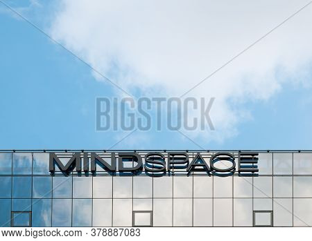 Bucharest/romania - 07.18.2020: Mindspace Logo Company On The Office Building In Bucharest. Logo Aga
