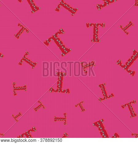 T From The Alfabet Repeat Pattern Print Background