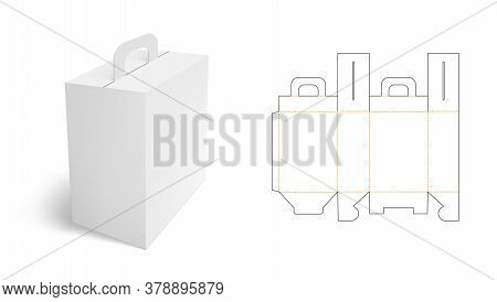 White Clear Folding Carton Box With Diecut
