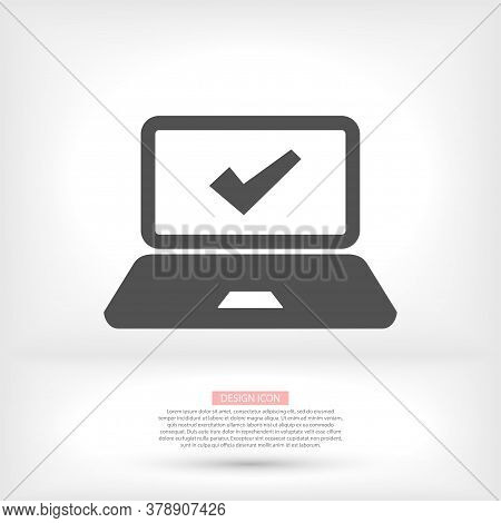 Laptop Vector Icon , Design Laptop. Illustration Laptop. Best Laptop