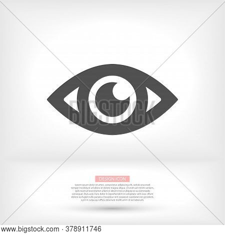 Eye Vector Icon. Open Eye Icon, The Eye Of The Beholder. Vector Icon Web Design Icon. Symbol Of The 
