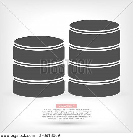 Flat Long Fabric Icons Vector Computer Image Vector Icons Of Server Icons, Vector Illustration Cloud