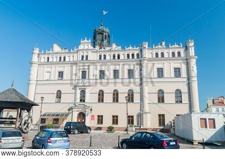Jaroslaw, Poland - June 12, 2020: City Hall On Market Square In Jaroslaw.