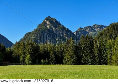 Chiemgau Mountains In The Morning Of A Sunny Day