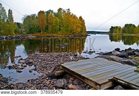A Lake Near The City Of Kuhmo, Finland.