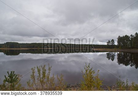 A Lake In The City Of Kuhmo, Finland.