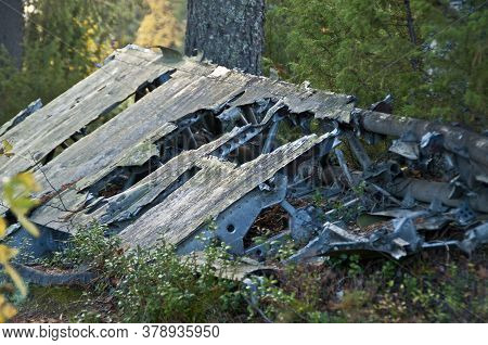 Wreckage From The Winter War Near Suomussalmi, Finland.