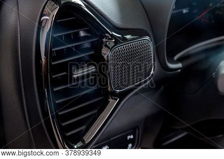 Air Conditioner In Modern Car Close Up
