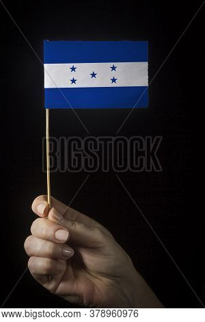 Hand With Small Flag Of State Of Honduras