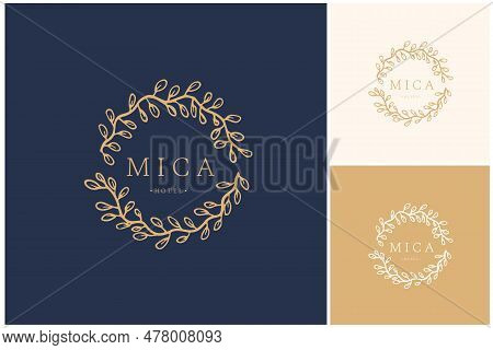 Hand Drawn Logo Dedisgn, Bauty Logo, Floral Logo, Minimal Logo, Hand Drawn Illustration, Logo Elemen