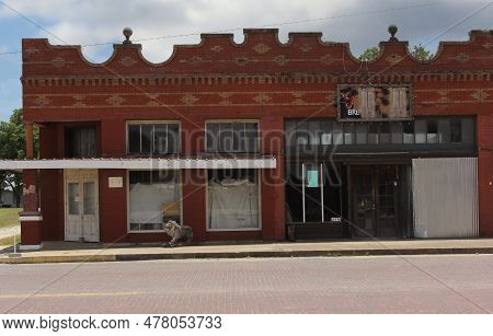 Historic Building Detail Located In Downtown Granger Tx
