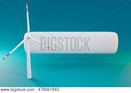 Chat Symbol For Phone Application On Colorfull Infinite Background; Miniature Windmill Sustainablity