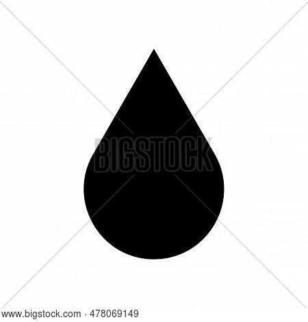Water Drop Icon. Liquid Drop Icon. Vector Illustration. Stock Image.