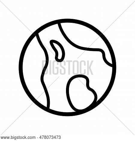 World Planet Icon. Vector Illustration. Stock Image.