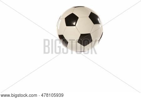 Clasic Football Ball Isolated On White Background. Soccer Ball. Sports