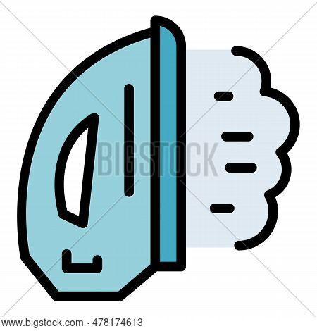 Perfectionism Iron Icon. Outline Perfectionism Iron Vector Icon For Web Design Isolated On White Bac