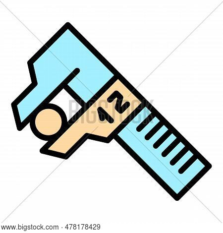 Digital Micrometer Device Icon. Outline Digital Micrometer Device Vector Icon For Web Design Isolate