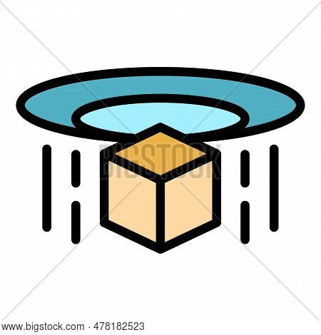 Hologram Projection Ar Icon. Outline Hologram Projection Ar Vector Icon For Web Design Isolated On W