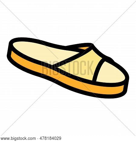 Home Slippers Funny Icon. Outline Home Slippers Funny Vector Icon For Web Design Isolated On White B