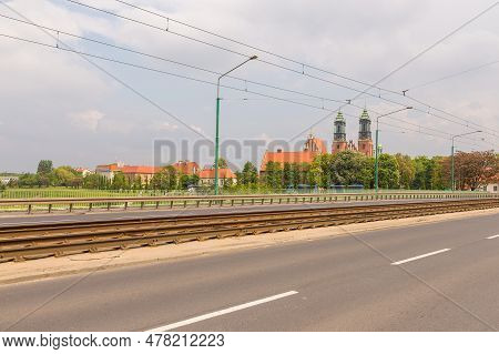Poland, Poznan - 19 May 2019: View Of The Archcathedral Basilica Of St. Peter And St. Paul In Poznan