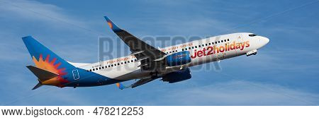 Tenerife, Spain June 7 St, 2023. Jet2 Airlines Boeing 737-808. Jet 2 Is A British Low Cost Airline