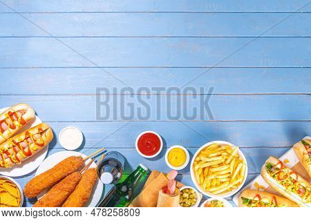 National Hot Dogs Day Background