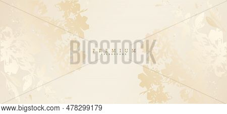Abstract Floral Artistic Background. Luxury Banners, Wallpaper Beige And Pinkish Colors. Printed Art