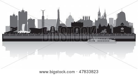 Самара Skyline Векторный силуэт