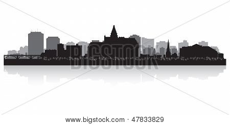 Saskatoon Canadá City Skyline Vector Silhouette