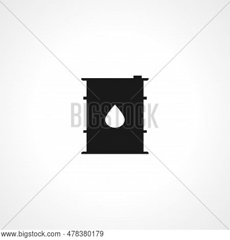 Oil Drum Container Icon. Barrel With Oil Sign Icon. Oil Drum Container Simple Vector Icon. Oil Drum 